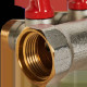 Коллектор с шаровыми кранами STOUT 3/4 на 4 отвода 1/2 красные ручки SMB 6210 341204