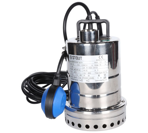 Насос дренажный STOUT с поплавком SPD-0001-200450