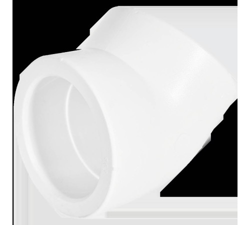 Угольник PRO AQUA PP-R 45° 63 мм Белый PA13518P