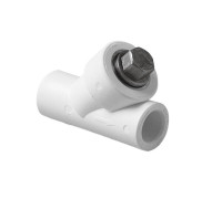 Фильтр сетчатый косой Pro Aqua 40 мм PP-R В-В белый PA440014