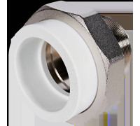 Муфта комбинированная разъемная Pro Aqua PP-R 75x2 1/2 НР белая PA21026