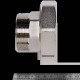 Муфта комбинированная разъемная Pro Aqua PP-R 75x2 1/2 НР белая PA21026
