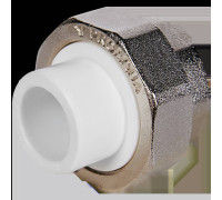 Муфта комбинированная разъемная Pro Aqua PP-R 20x1/2 ВР белая PA20008