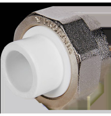 Муфта комбинированная разъемная Pro Aqua PP-R 20x1/2 ВР белая PA20008