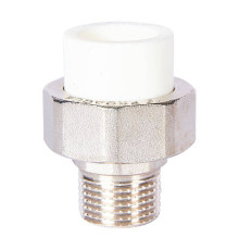 Муфта комбинированная разъемная Pro Aqua PP-R 20x1/2 усиленная НР белая PA21008S