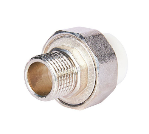 Муфта комбинированная разъемная Pro Aqua PP-R 20x1/2 усиленная НР белая PA21008S