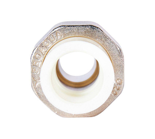 Муфта комбинированная разъемная Pro Aqua PP-R 20x1/2 усиленная НР белая PA21008S