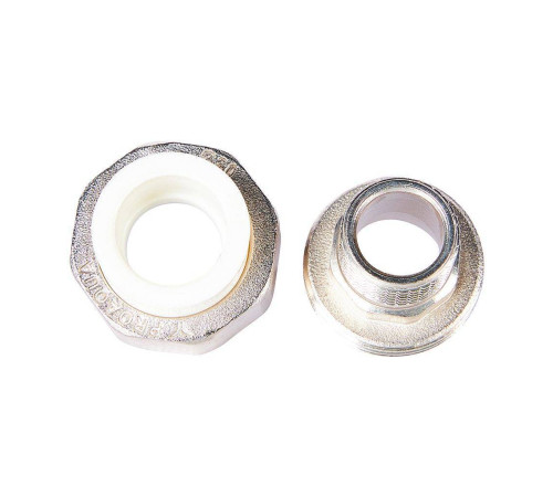 Муфта комбинированная разъемная Pro Aqua PP-R 20x1/2 усиленная НР белая PA21008S