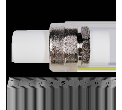 Соединение разъемное комбинированное Pro Aqua PP-R 32х1 1/4 белое PA72012