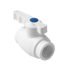Кран шаровой полипропиленовый Pro Aqua Prime PP-R полнопроходной 20 мм белый PA40508