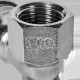 Угольник настенный с креплением ROMMER 22х1/2 ВР нержавеющая сталь пресс RSS-0011-002212