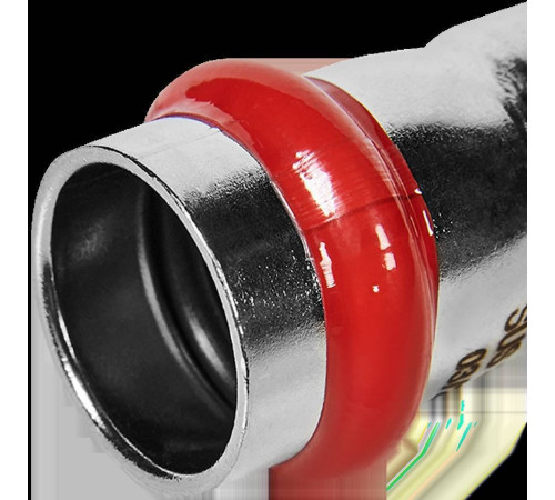 Муфта переходная ниппель-раструб ROMMER из нержавеющей стали пресс 22х18 мм RSS-0020-002218