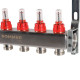 Коллекторная группа из нержавеющей стали с расходомерами ROMMER 6 выходов RMS-1200-000006
