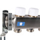 Коллекторная группа из нержавеющей стали с расходомерами ROMMER 7 выходов RMS-1200-000007