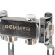 Коллектор из нержавеющей стали ROMMER для радиаторной разводки 2 выхода RMS-4401-000002