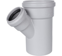 Тройник канализационный бесшумный STOUT 110x58 мм 45° SKB-0015-115845
