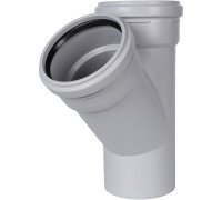 Тройник канализационный бесшумный STOUT 110x110 мм 45° SKB-0015-111145
