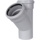 Тройник канализационный бесшумный STOUT 110x110 мм 45° SKB-0015-111145