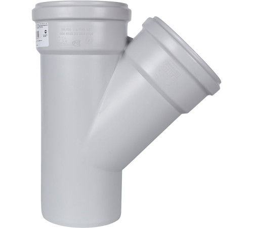 Тройник канализационный бесшумный STOUT 110x110 мм 45° SKB-0015-111145