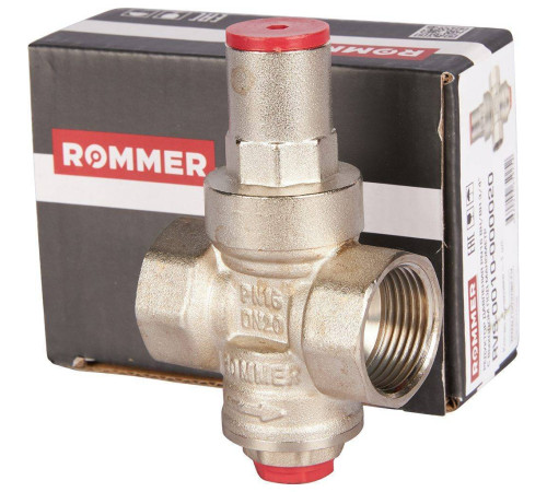 Редуктор давления ROMMER PN16 3/4 ВР/ВР с выходом под манометр RVS-0010-000020