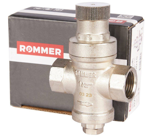 Редуктор давления ROMMER PN16 1/2 ВР/ВР без выхода под манометр RVS-0009-000015
