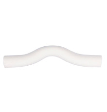 Обводное колено Политэк 25 мм полипропиленовое белое 9000030025