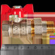 Кран шаровой с американкой ROMMER 1/2 ВР/НР ручка бабочка RBV-0005-2510215