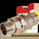 Кран шаровой полнопроходной с американкой STOUT SVB-1007 1 1/4 ВР/НР ручка бабочка EPDM SVB-1007-200032