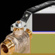 Кран шаровой полнопроходной STOUT НР/НР ручка рычаг 1/2 SVB-0005-200015