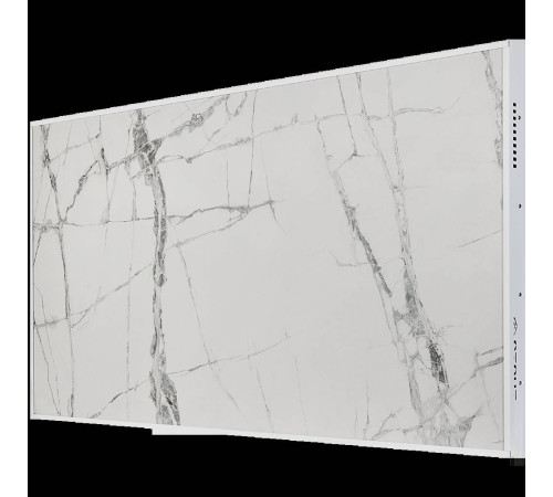 Отопительная панель STOUT WHITE STONE SCT 120х60 см белый гранит / белый корпус SCT-00WW-012060