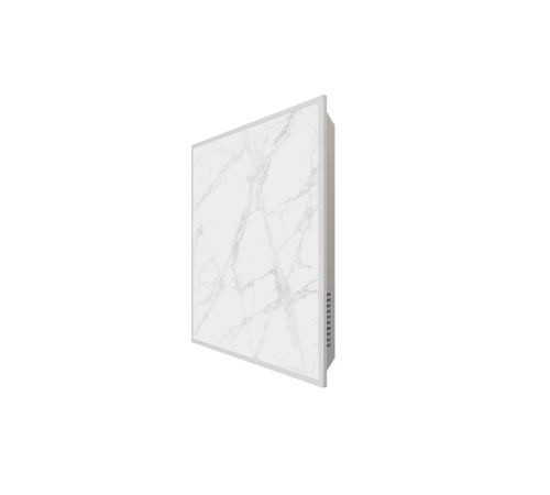 Отопительная панель STOUT WHITE STONE SCT 60х60 см белый гранит / белый корпус SCT-00WW-006060