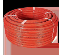 Труба из сшитого полиэтилена STOUT PEX-a 20x2.8 мм в красной теплоизоляции бухта 100 м SPI-0003-002028