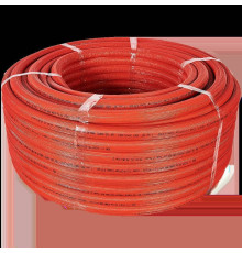 Труба из сшитого полиэтилена STOUT PEX-a 20x2.8 мм в красной теплоизоляции бухта 100 м SPI-0003-002028