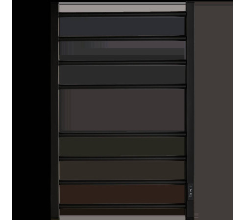 Полотенцесушитель электрический STOUT PIANO quadro 80х50 см черный матовый SHQ-P2QR-008050