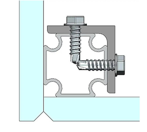 Соединение торцевое профиля WALLBOX удлинитель 200 мм WB 90109