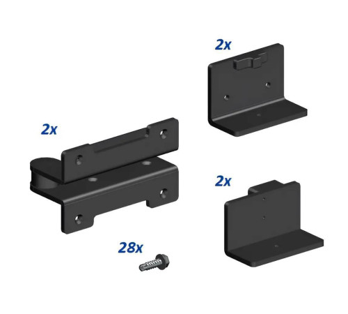 Комплект стальных петель для профиля WALLBOX WB 90200