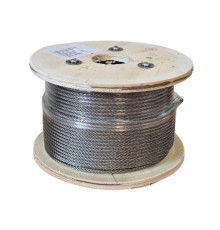 Трос из нержавеющей стали Трос-Крепеж А2 AISI 304 7х7 5 мм бухта 250 м ТК-ТСН5