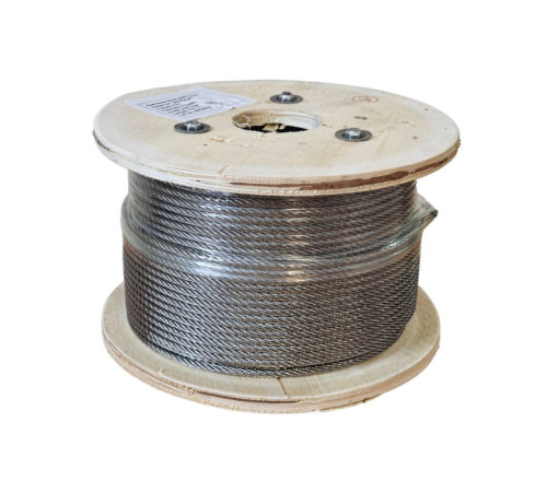 Трос из нержавеющей стали Трос-Крепеж А2 AISI 304 7х7 5 мм бухта 250 м ТК-ТСН5