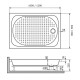 Душевой поддон RGW LUX/TN 900x1200 мм акриловый 16180292-21