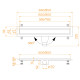 Душевой лоток RGW Drain Leo-21 600 мм 60212160-01
