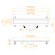 Душевой лоток RGW Drain Leo-21 800 мм 60212180-01