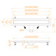 Душевой лоток RGW Drain Leo-31 400 мм черный 60213140-04