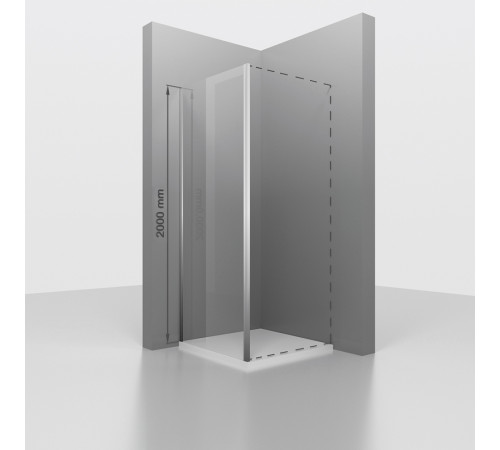 Боковая панель RGW Z-050-3 900х2000 мм хром 352205309-11