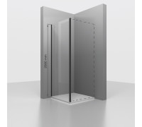 Боковая панель RGW Z-050-3B 900х2000 мм черный профиль 352205309-14