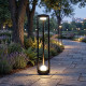 Наземный низкий светильник 09987-0.7-001JH 0.8M LED2X6W BK RLOS