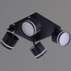 Спот De Markt Ракурс 4хGX53 черный хром 51540-0.3-04 GX53 BK+CR