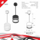 Подвесной светильник Reluce 53001 53001-0.9-001LD GX53 WT