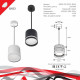 Подвесной светильник Reluce 53002 53002-0.9-001LD GX53 BK