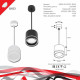 Подвесной светильник Reluce 53003 53003-0.9-001LD GX53 BK