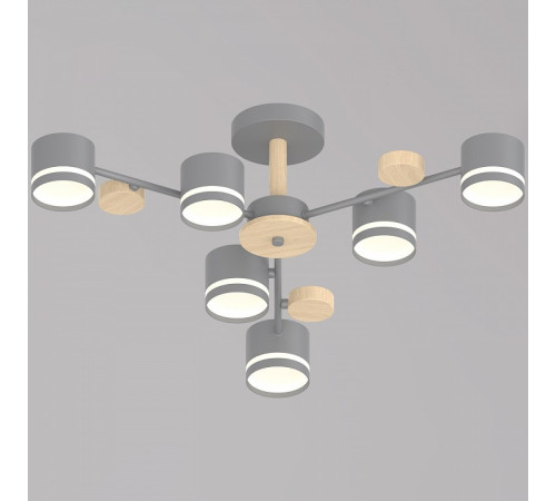 Люстра на штанге 68730 68730-0.3-06 GX53 GREY+WOOD
